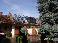 Brand Dachstuhl in Kromlau