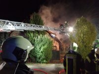 Wohnhausbrand in Mulkwitz (Bild: Feuerwehr Rohne)
